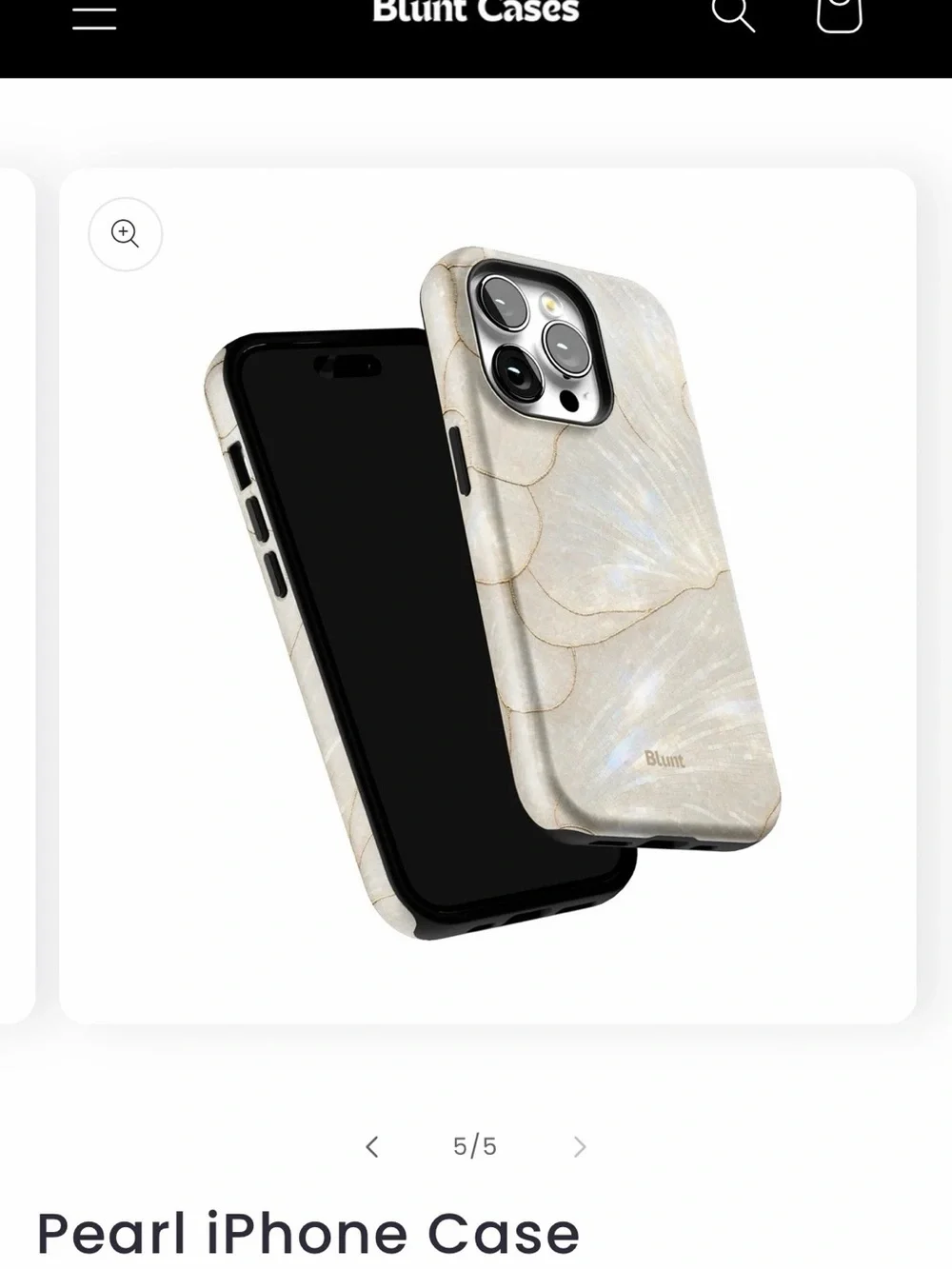 iPhone 14 Pro case - Pearl Elegant Protective Cover